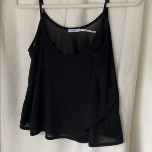 Black flowy tank top